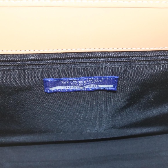 BURBERRY Blue Label Nova Check Hand Bag Canvas Light Blue Auth ki1534 - Picture 10 of 16